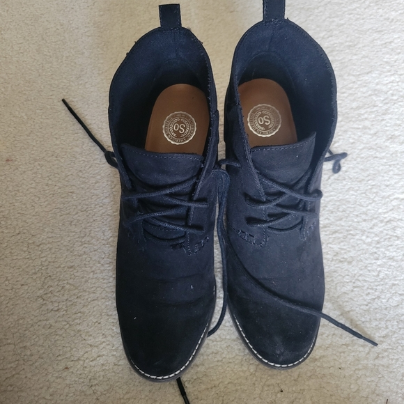 SO Black Wedge Booties - Picture 4 of 6